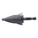 Broca Escalonada 12 en 1 / Revestimiento TiAlN / Perforación 2-3 cm / Doble Acanaladura Espiral / Vástago Hexagonal 1/4'' / Liberación | SIERRA STORE