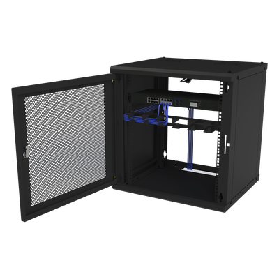 LINKEDPRO BY EPCOM SR-1912-GFP-VR2 - Gabinete de Pared Fijo / 12U / Puerta Perforada / 66 kg Carga / 1.97 x 2.04 x 1.72 pies | SIERRA STORE