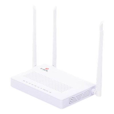 ONU Dual GPON/EPON / Wi-Fi AC Doble Banda / 4 Antenas 5 dBi / 2x LAN Gigabit / 1x FXS / 1x CATV / 12V 1A / 0 a 55°C | SIERRA STORE