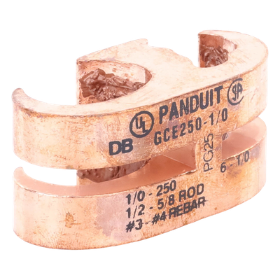 PANDUIT GCE250-1/0-Q - Conector de Conexión a Tierra tipo E / Conductor 1/0 AWG STR – 250 KCMIL MAIN / 6 AWG SOL – 1/0 AWG STR TAP / | SIERRA STORE