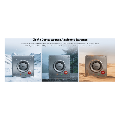 Videoportero IP para Exterior / Cámara 4 Megapixel (1080p) / HDR e Iluminación IR / Altavoz 5W y Doble Micrófono / Panel Acero | SIERRA STORE