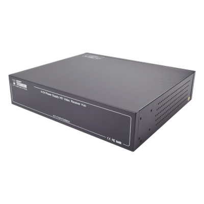 Kit de TRANSCEPTOR ACTIVO DE 4 CANALES / VIDEO+PODER en un solo Cable UTP / 150 metros en 4K, 200 metros en 5 MP/ Envía 36 Vcc y | SIERRA STORE