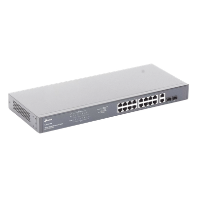 Switch PoE / 16 Puertos Gigabit / 2 SFP / 2 Combo / 250W PoE / 36 Gbps / Rackmount | SIERRA STORE