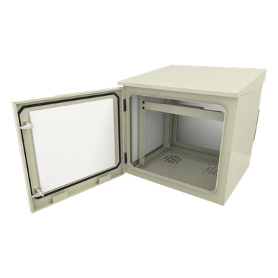 LINKEDPRO BY EPCOM LP-FORTE-09U-R2 - Gabinete Exterior / Rack 19" 9U / Ventiladores con Termostato / 4 Salidas NEMA 5-15R 10A / Poste | SIERRA STORE