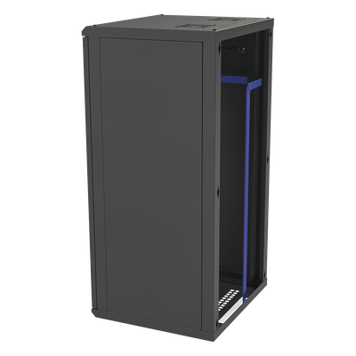 LINKEDPRO BY EPCOM SR-1924-GFP - Gabinete para Montaje en Pared, Puerta de Cristal Templado, Cuerpo Fijo con Rack 19" de 24 Unidades | SIERRA STORE