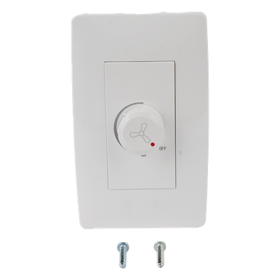 Dimmer Rotativo para Ventilador / 300 W 127 V CA / Color Blanco. | SIERRA STORE