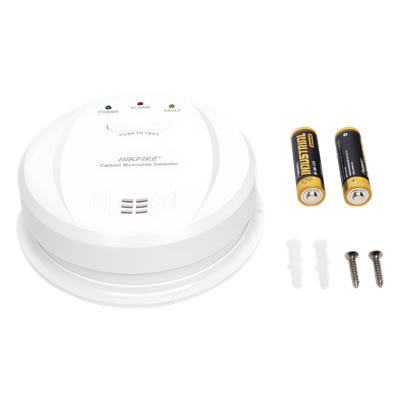 HIKVISION HF-GM100 - Detector de Monóxido de Carbono / Sensor Electroquímico / Alarma 85 dB a 3 m (9.8 ft) / Batería 5 Años / Montaje | SIERRA STORE