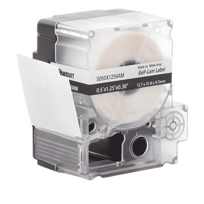 PANDUIT S050X125VAM - Casete de Etiquetas Autolaminadas / 12.7 x 31.8 mm / 200 Etiquetas / Cables 3.1 a 7 mm (0.12 a 0.28 in) / | SIERRA STORE