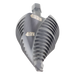 Broca Escalonada 12 en 1 / Revestimiento TiAlN / Perforación 2-3 cm / Doble Acanaladura Espiral / Vástago Hexagonal 1/4'' / Liberación | SIERRA STORE
