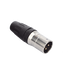Conector XLR Macho / 3 Núcleos / Acero Inoxidable / Contactos Oro / 20 A / 250 V CA / Identificación por Color | SIERRA STORE
