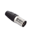 Conector XLR Macho / 3 Núcleos / Acero Inoxidable / Contactos Oro / 20 A / 250 V CA / Identificación por Color | SIERRA STORE
