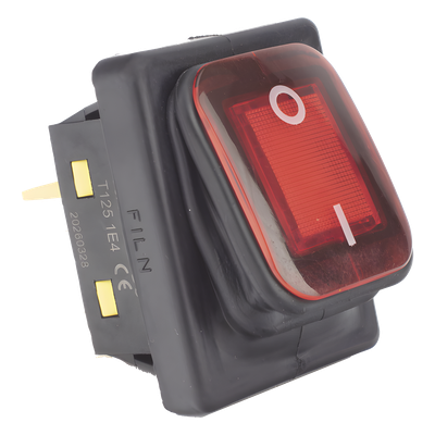 ACCESSPRO APB-03121-R - Interruptor Industrial con LED / IP65 / Contactos NO-COM-NC / Operación -40°C a 125°C / 12/24 VCC / 30A | SIERRA STORE