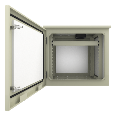 LINKEDPRO BY EPCOM LP-FORTE-09U-R2 - Gabinete Exterior / Rack 19" 9U / Ventiladores con Termostato / 4 Salidas NEMA 5-15R 10A / Poste | SIERRA STORE