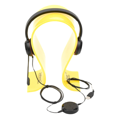 Auricular Profesional UC / Conectividad Dual USB y 3.5 mm / Micrófono con Cancelación de Ruido / Controlador en Cable con LED / Plug | SIERRA STORE
