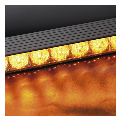 Barra de Advertencia de Tráfico / 8 Módulos / 32 LED / 47 pulgadas / Ámbar / Controlador de 8 Interruptores / SAE Clase 1 | SIERRA STORE