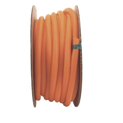 PANDUIT CLT100F-C3 - Tubo Corrugado Abierto / 1 in (25.4 mm) Diámetro / 30.5 m (100 ft) / Polietileno / Naranja / UL 94 HB / RoHS | SIERRA STORE