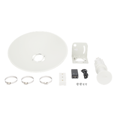Radio Cliente Wi-Fi 6 / 1 Gbps / Banda 6 GHz / Antena Plato 25 dBi / Alcance 15 km (49,212 ft) / IP55 | SIERRA STORE
