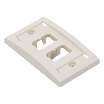 PANDUIT CFPE4IWY - Placa de Pared Vertical / 4 Puertos Mini-Com / 69.8 x 114.3 mm / 2.75 x 4.5 pulg / Blanco Mate | SIERRA STORE