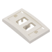 PANDUIT CFPE4IWY - Placa de Pared Vertical / 4 Puertos Mini-Com / 69.8 x 114.3 mm / 2.75 x 4.5 pulg / Blanco Mate | SIERRA STORE
