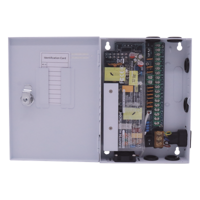 Fuente de Alimentación Profesional / 9 Canales / 16 A Total / 1.8 A por Salida / 11-15 VCC Ajustable / 200 W / Rango Extendido -20°C a | SIERRA STORE