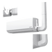 Kit de Canaletas para Aire Acondicionado / 11 Piezas / PVC Rígido / Interior y Exterior / 1 m (3.28 ft) de Longitud / -20°C a 75°C | SIERRA STORE