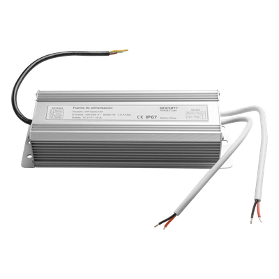 Fuente de Alimentación IP67 / 12 VCC Regulado / 10 A Totales / 2 Salidas / Entrada 100-265 VCA / Operación -10°C a 50°C | SIERRA STORE