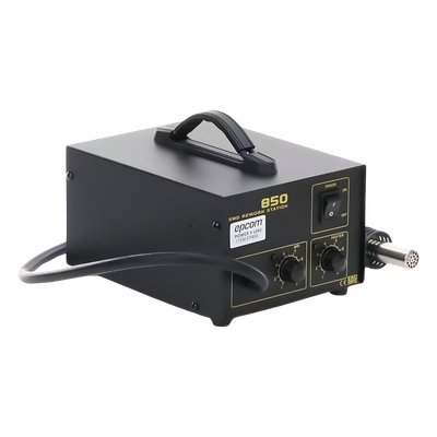 Estación de Soldadura SMD / Aire Caliente 20W / Flujo 23 L/min / 4 Boquillas / Diseño Antiestático | SIERRA STORE