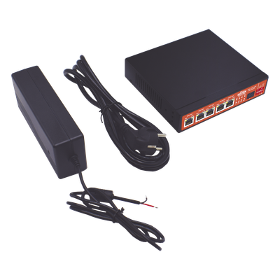 Controlador Solar de 5A con Switch PoE /  1 Puertos Gigabit PoE 802.3 bt / 2puertos PoE 802.3 af/at con 2 Puertos PoE Pasivo 24 Vcc / | SIERRA STORE