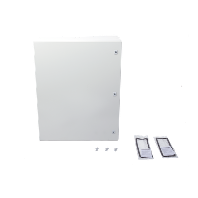 Gabinete de Acero IP66 Uso en Intemperie (800 x 1000 x 300 mm) con Placa Trasera Interior Metálica y Compuerta Inferior Atornillable | SIERRA STORE