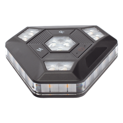 Luz de Advertencia LED / 900 Lúmenes / 12 Patrones de Destello / Sincronización Inalámbrica / IP67 / Batería 20 Horas / Montaje | SIERRA STORE