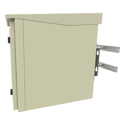 LINKEDPRO BY EPCOM LP-FORTE-09U-R2 - Gabinete Exterior / Rack 19" 9U / Ventiladores con Termostato / 4 Salidas NEMA 5-15R 10A / Poste | SIERRA STORE