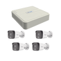 Kit IP 4 Megapixel / NVR de 4 Canales con 4 Puertos PoE / 4 Cámaras IP Dual L...