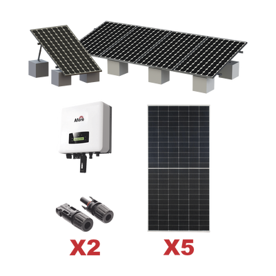 Kit Solar Interconexion  / 3kW  220Vca / Inversor AFORE / Montaje Incluido - AFORE