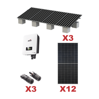 Kit Solar Interconexion  / 7kW  220Vca / Inversor AFORE / Montaje Incluido - AFORE