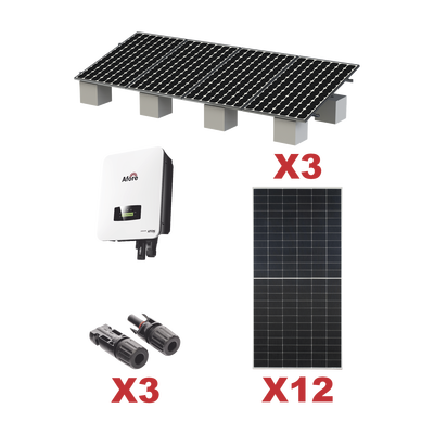 Kit Solar Interconexion  / 7kW  220Vca / Inversor AFORE / Montaje Incluido - AFORE