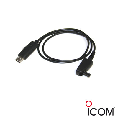 Cable de programación radios ICOM con adaptador USB.  ICF50/60, F50V/F60V, F3061/4061, 3161/4161/D.